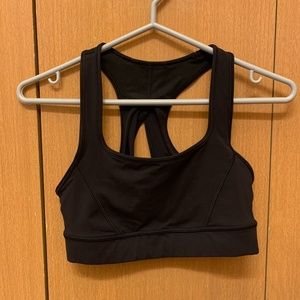 Black Racer back ish Lululemon bra